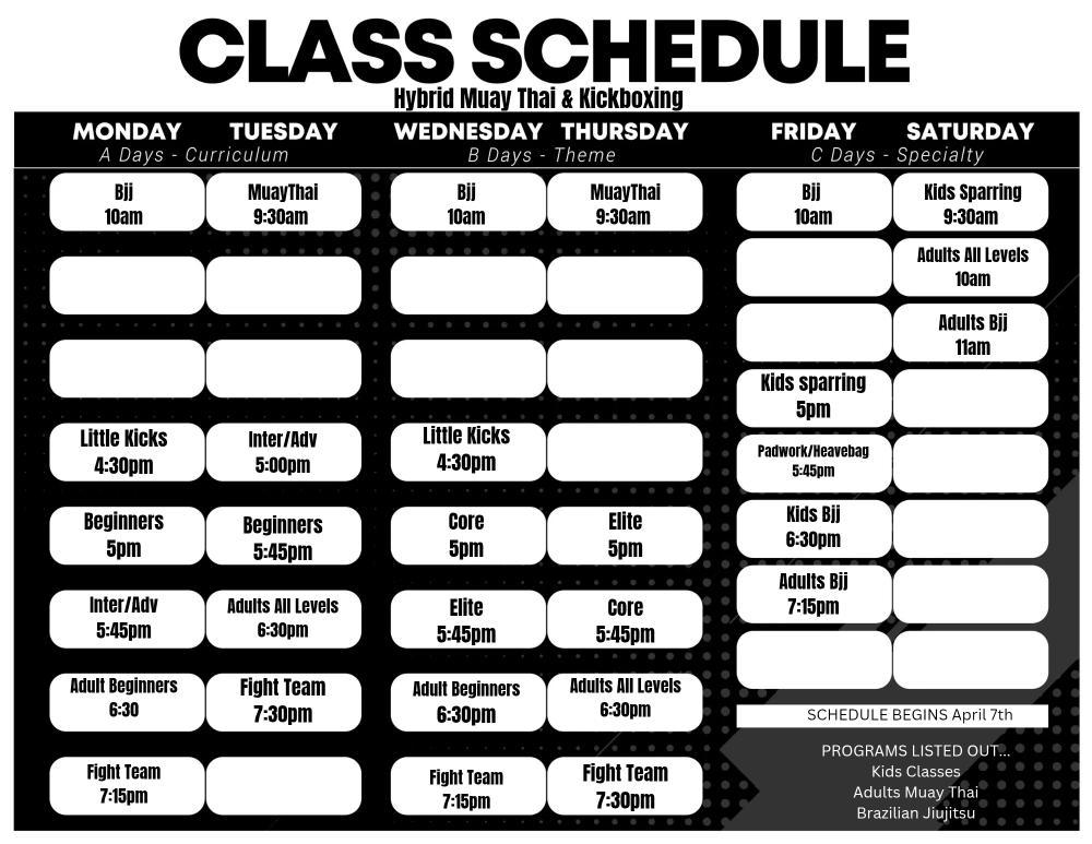Schedule